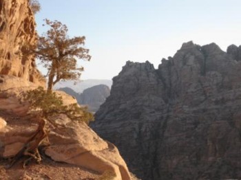 Jordanien: Landschaft bei Petra